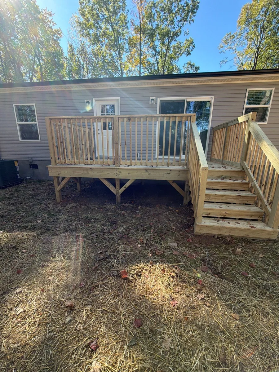 Completed deck and stairs